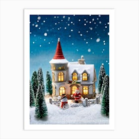 Christmas Village 8 Art Print