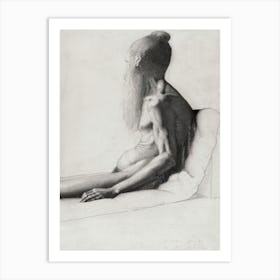 Nude Study Of An Old Man (1878–1879), Georges Seurat Art Print