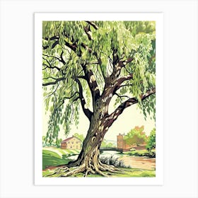 Willow Tree Storybook Illustration 3 Art Print