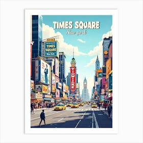 Times Square New York 2 Art Print