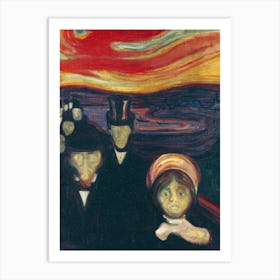 Anxiety, Edward Munch Art Print