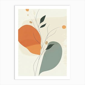 Abstract Leaves 3 Art Print