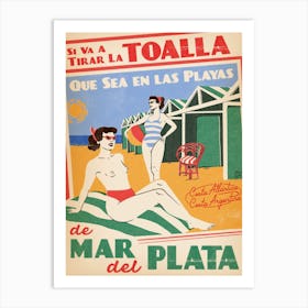 Mar Del Plata Travel Poster Art Print