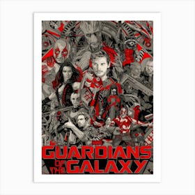 Guardians Of The Galaxy Film Movie Art Print