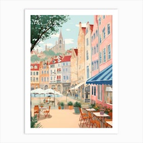 Santander Spain 2 Illustration Art Print