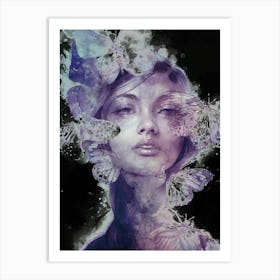 Butterfly Girl Art Print