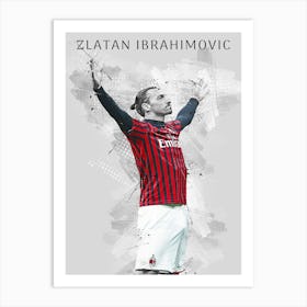 Zlatan Ibrahimovic 2 Art Print