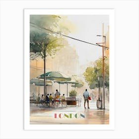 London Street Scene Art Print