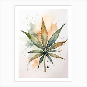 Marijuana Leaf Art Print