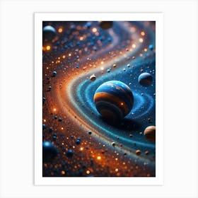 Planets In Space Art Print