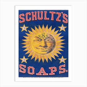 Schultz’s Soaps Advert Art Print