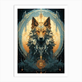 Wolf King Art Print