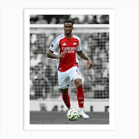 Gabriel Magalhaes Of Arsenal Art Print