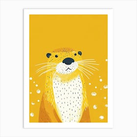 Yellow Sea Otter 2 Art Print