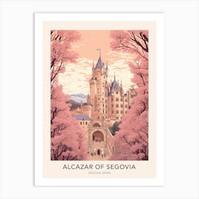 The Alcazar Of Segovia Spain Travel Poster Art Print