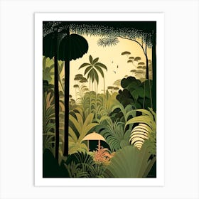 Hidden Paradise 5 Rousseau Inspired Art Print