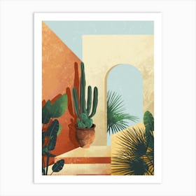 Cactus Garden 1 Art Print