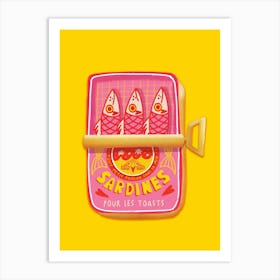 Yellow Sardines Art Print