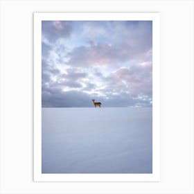 Alone Deer Art Print