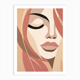 Woman'S Face 1 Art Print