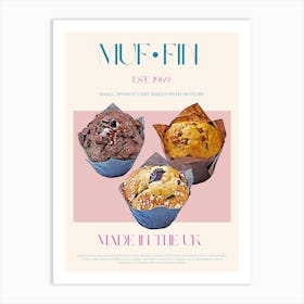 Muffin Mid Century Art Print