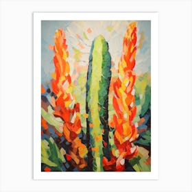 Cactus Painting Carnegiea Gigantea 2 Art Print