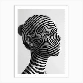 Black And White Abstract Painting 8 Art Print