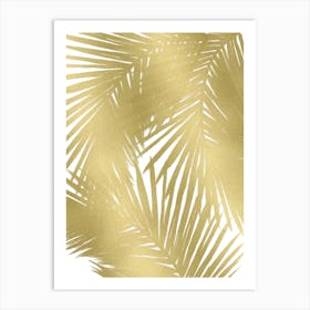 Gold Palms Art Print