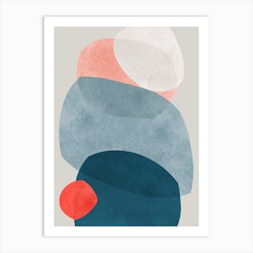 Colorful abstract shapes 66 Art Print