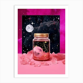 Vintage Collge Magic Ritual Jar 02 Art Print