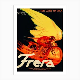 1929 Frera Motorcycles - Milano Italy Art Print