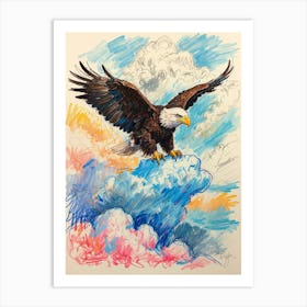 Eagle In Flight 5 Art Print