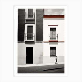 Seville, Spain, Spain, Black And White Photography 4 Art Print