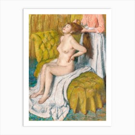 Nude Lady With Breast Showing, Edgar Degas Art Print