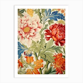 Floral Tapestry Art Print