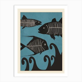 Abstract Fish Art 1 Art Print