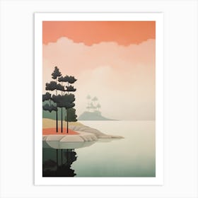 Coastal Abstract Minimalist 2 Art Print