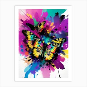 Colorful Butterflies 124 Art Print