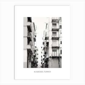 Poster Of Malaga, Spain, Photography In Black And White 8 Art Print
