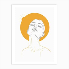 Face Of A Woman 98 Art Print