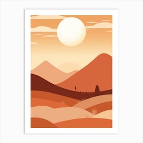 Desert Landscape 5 Art Print