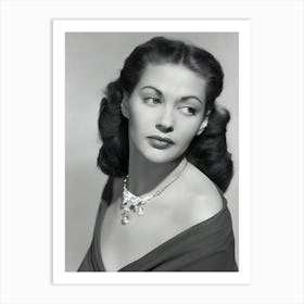 American Actress Yvonne De Carlo Art Print