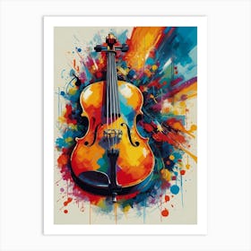 Violin Painting 2 Art Print