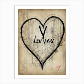 Y Love You Art Print