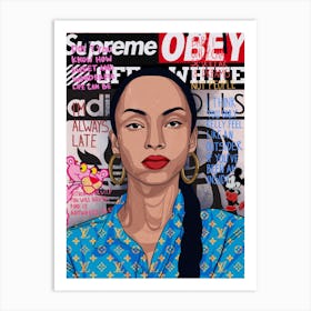 Sade Adu Art Print