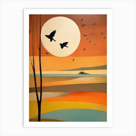 Birds In Flight Art Print