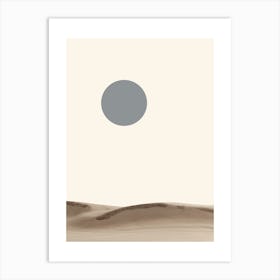 Nature Eclipse Desert Art Print