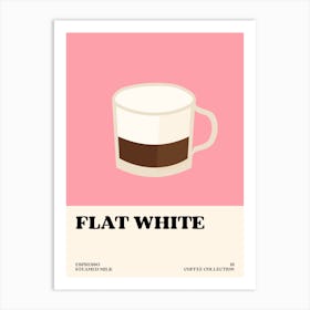 Flat White Coffee Art Print Art Print