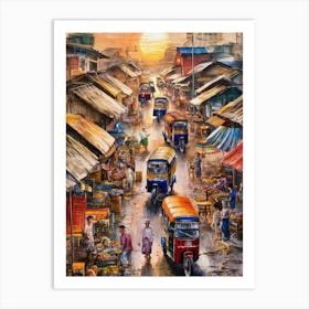 Thailand Market Art Print