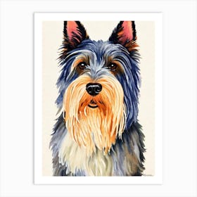 Scottish Terrier 3 Watercolour Dog Art Print